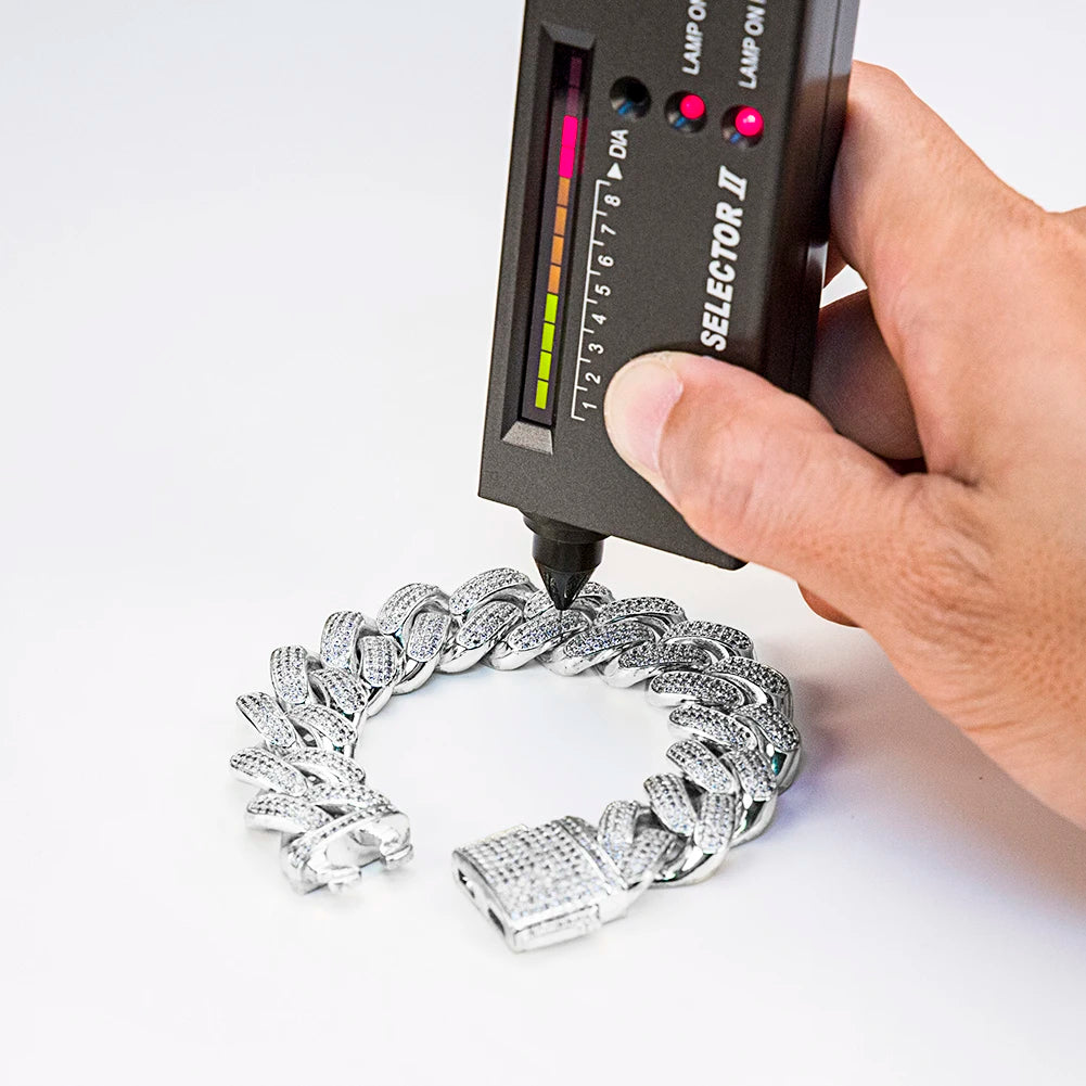 VVS Moissanite Cuban Link Chain – 6–15mm, 925 Silver