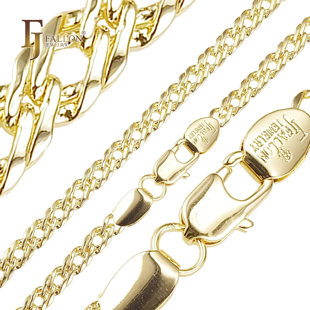 6.2mm Rombo Link Chain – 14K Gold Plated