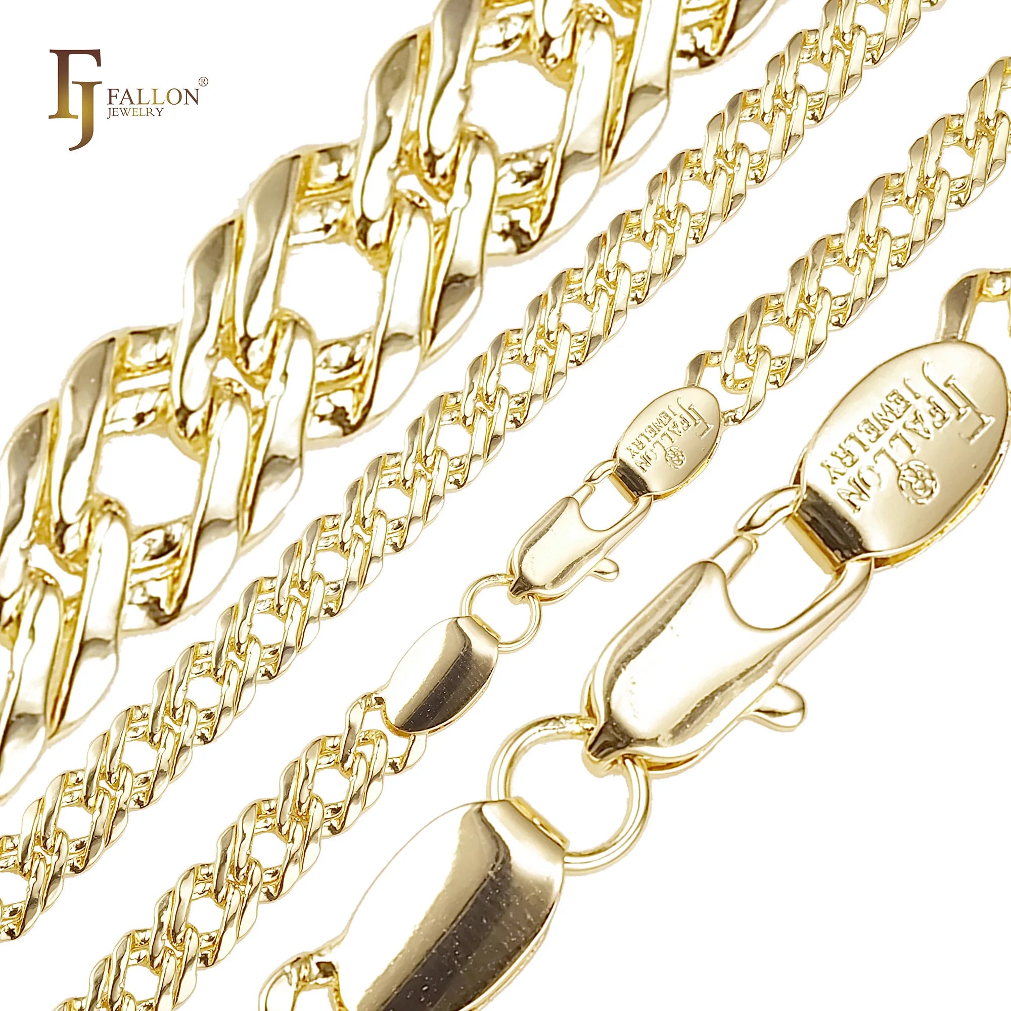 6.2mm Rombo Link Chain – 14K Gold Plated