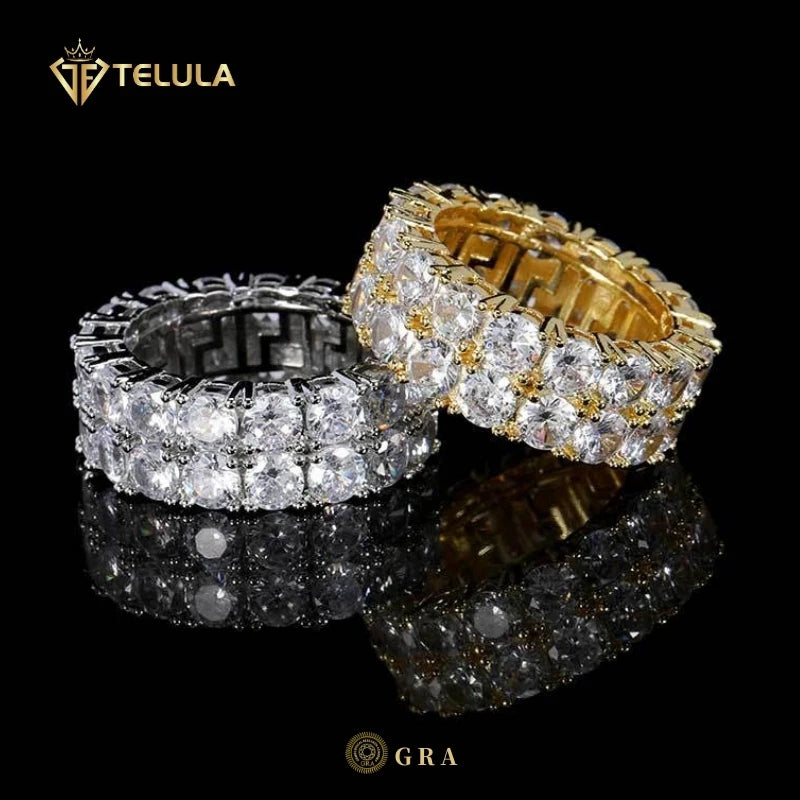 VVS Moissanite Men’s Ring – 925 Silver, Iced Out