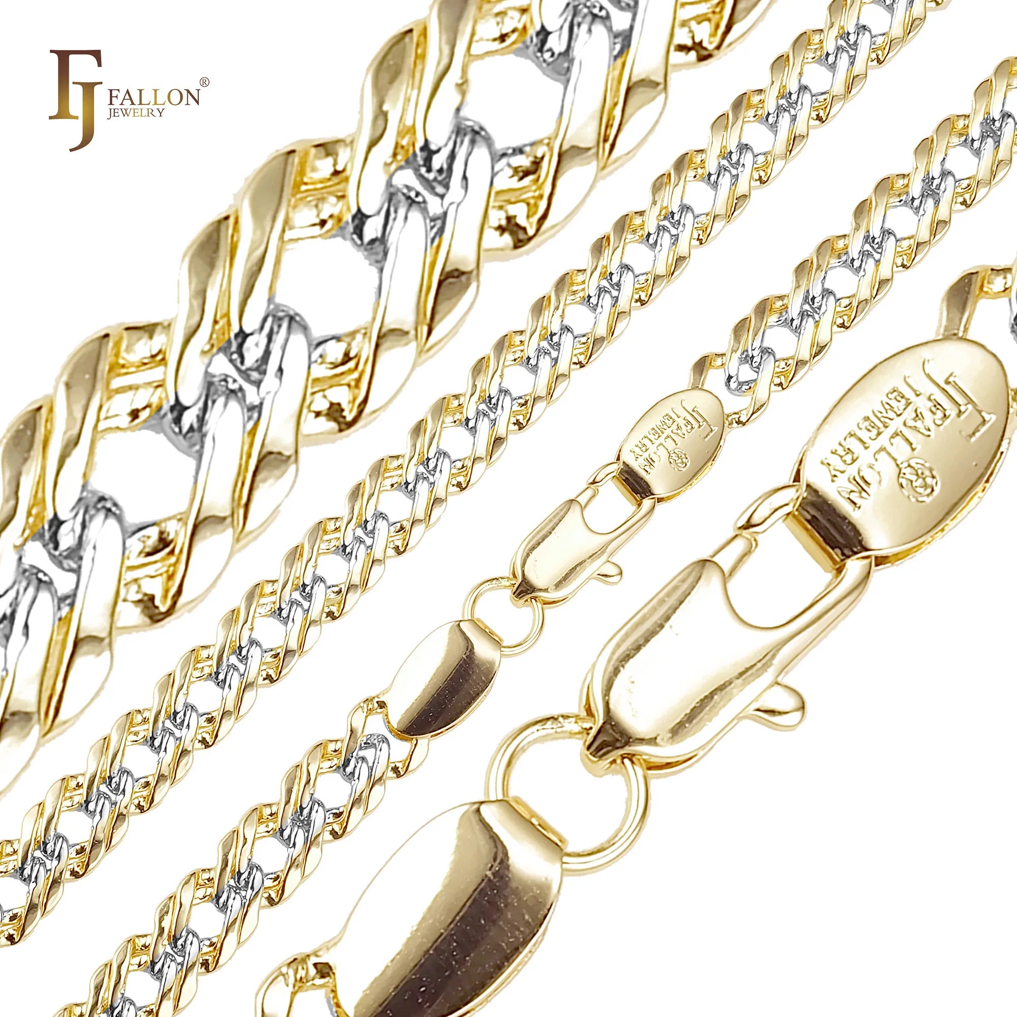 6.2mm Rombo Link Chain – 14K Gold Plated