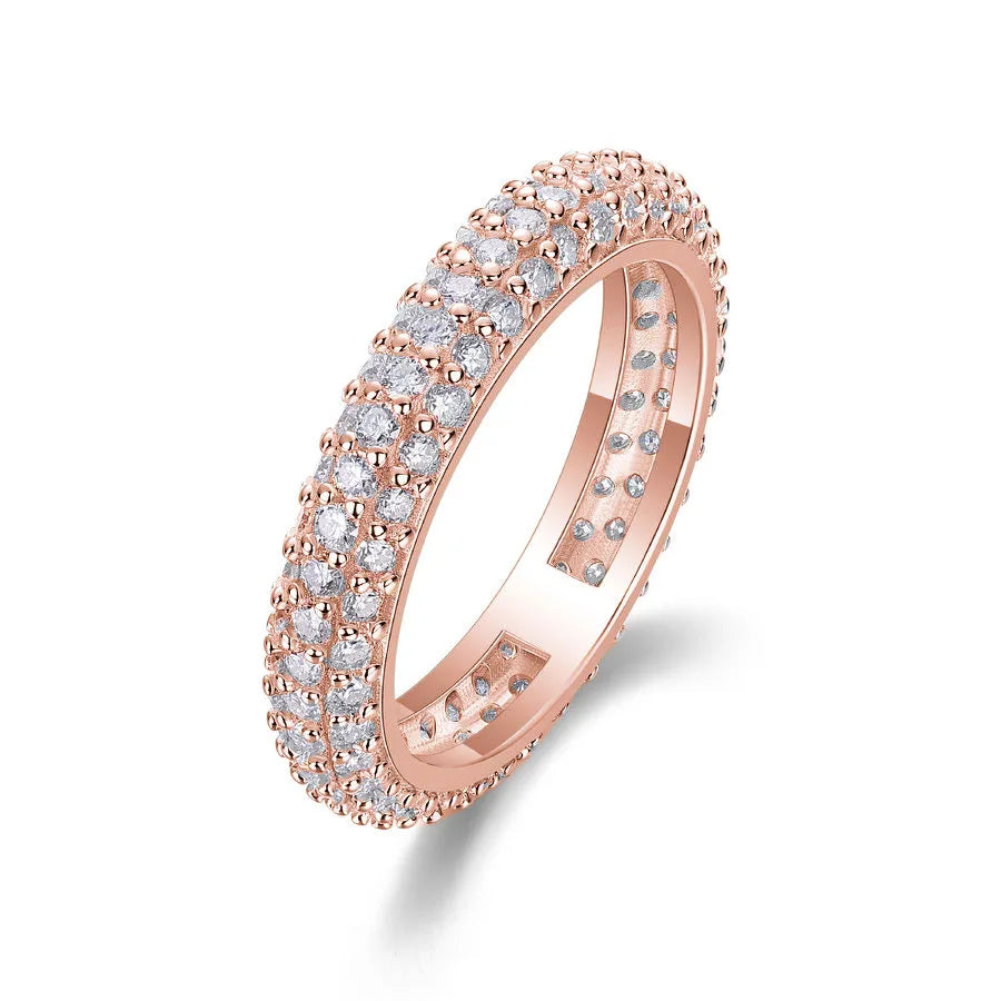VVS Moissanite Eternity Band – S925 Silver