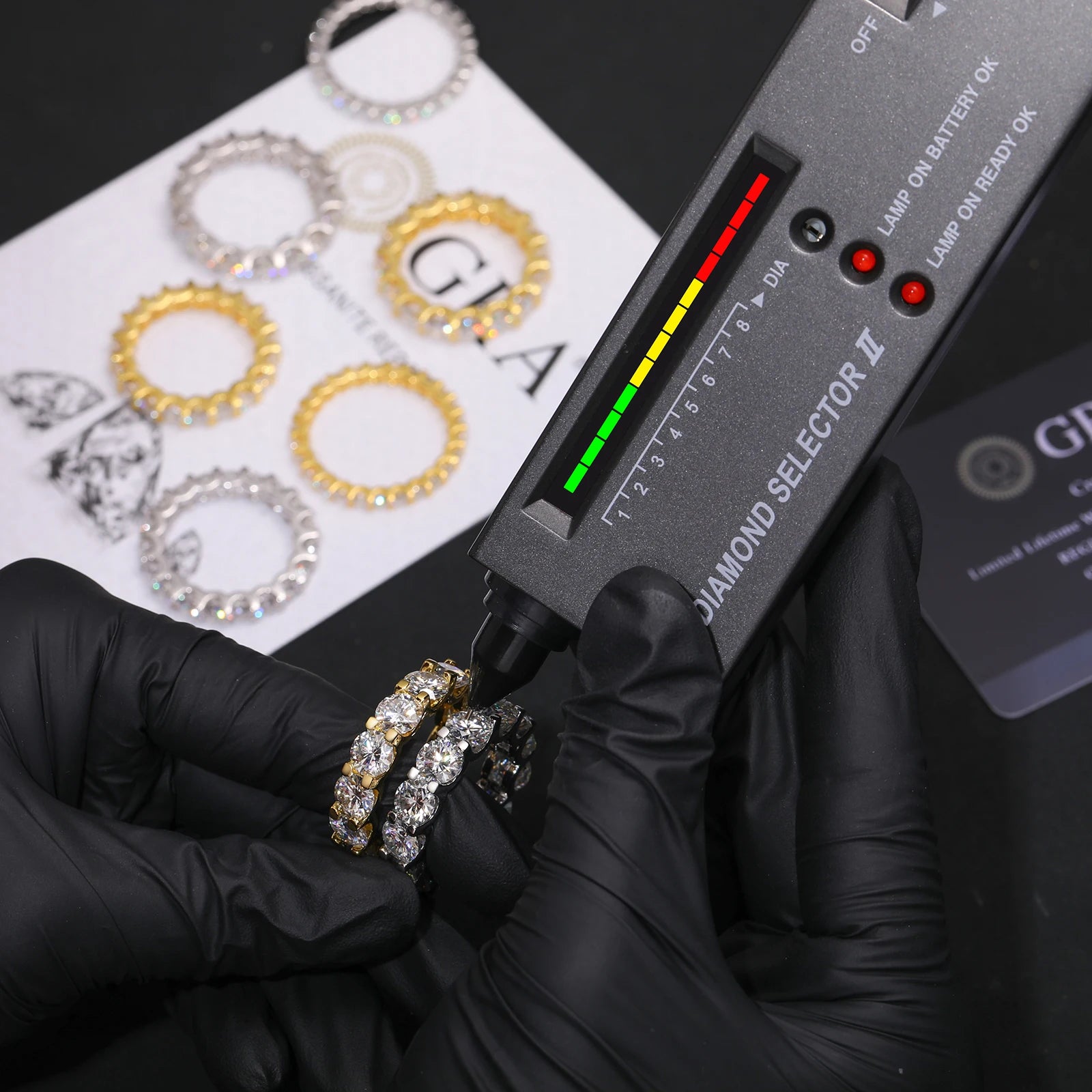 6.5mm VVS Moissanite Wedding Band – S925 Silver