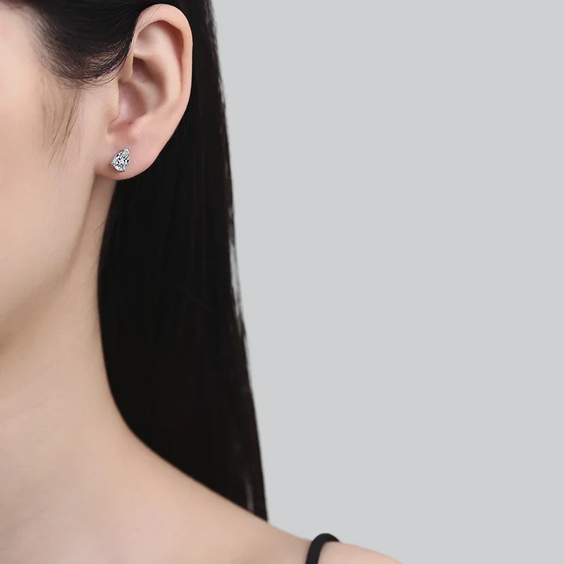 Premium VVS Moissanite Earrings – S925 Silver