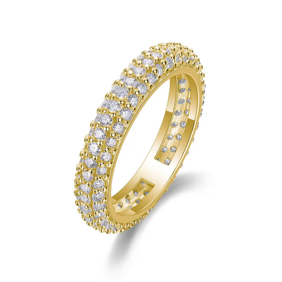 VVS Moissanite Eternity Band – S925 Silver