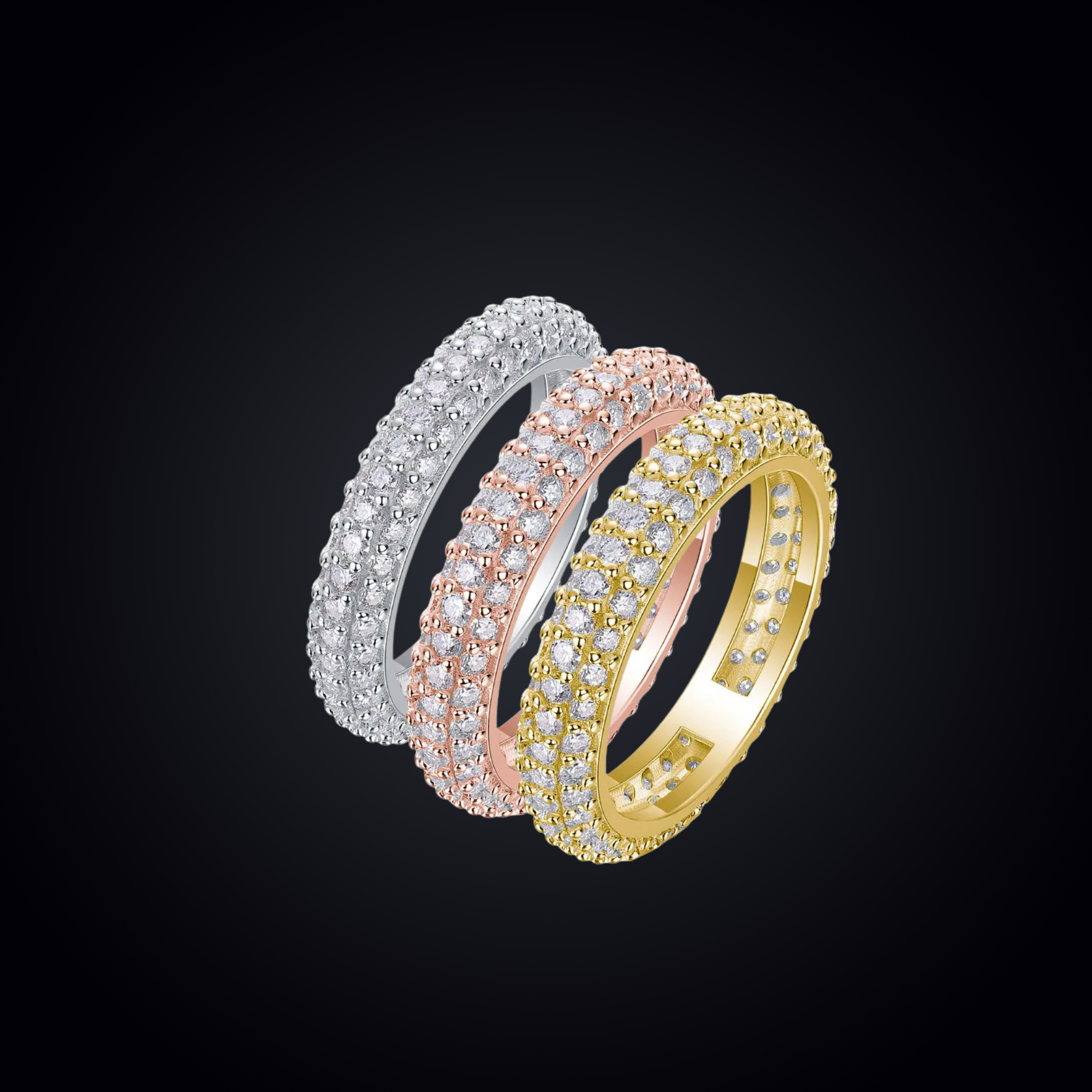 VVS Moissanite Eternity Band – S925 Silver